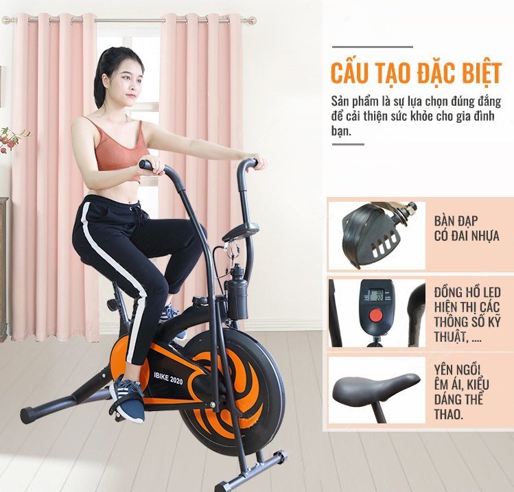 Xe đạp tập thể dục toàn thân tại nhà HT20