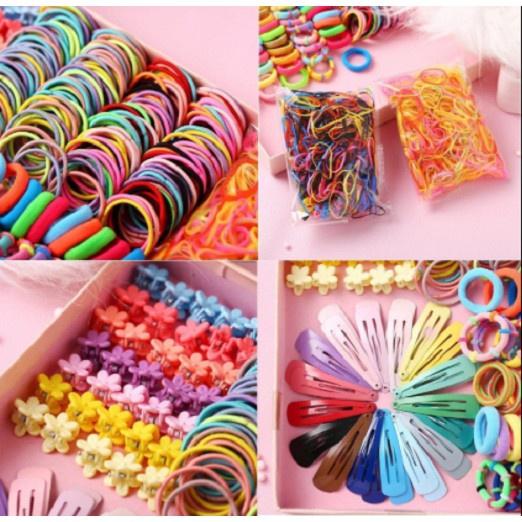 HỘP THUN CỘT TÓC CHO BÉ 780 MÓN XINH XẮN