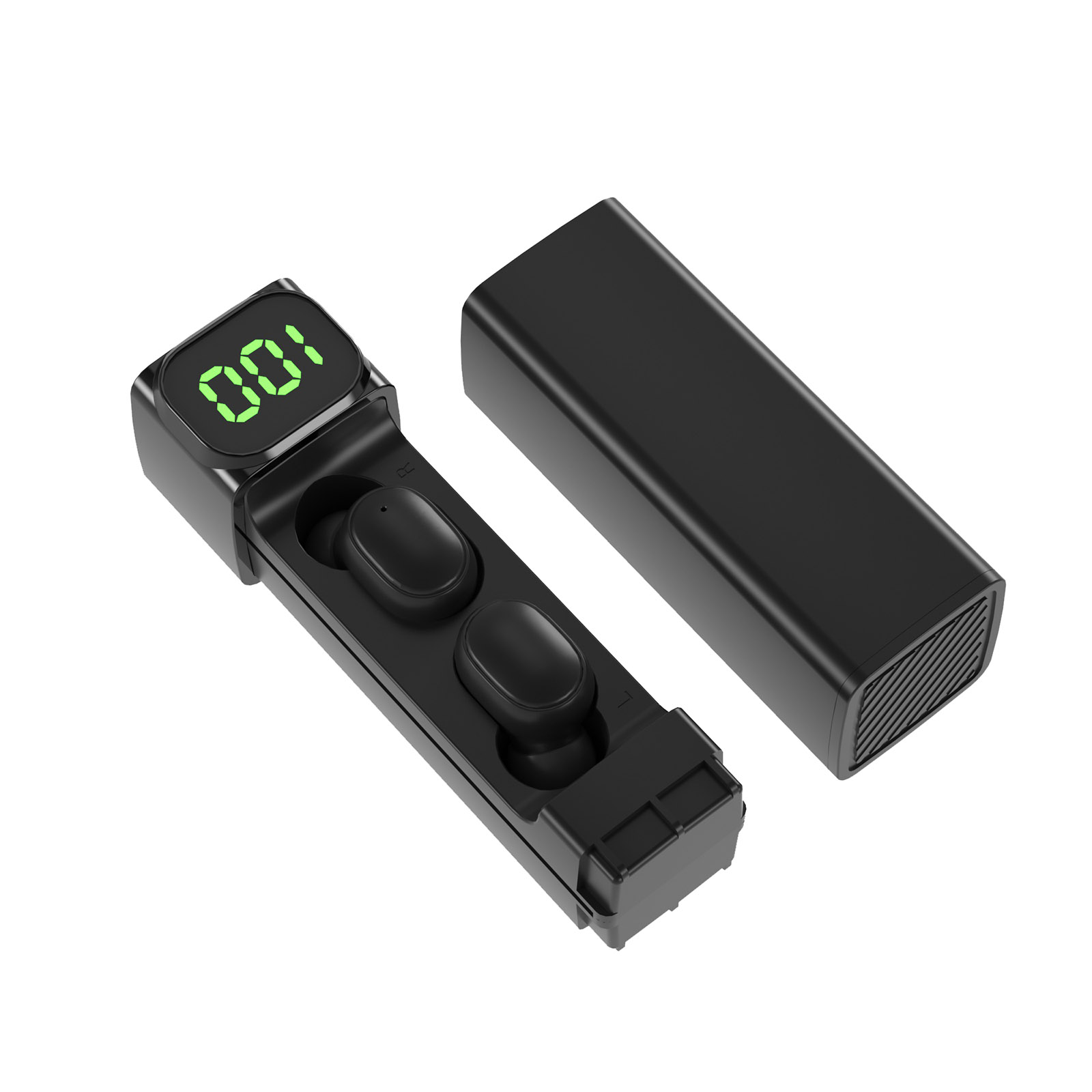 Tai Nghe Không Dây Nhét Tai BQC-01 Bluetooth 5.0 Mini TWS Có Hộp Sạc Mic