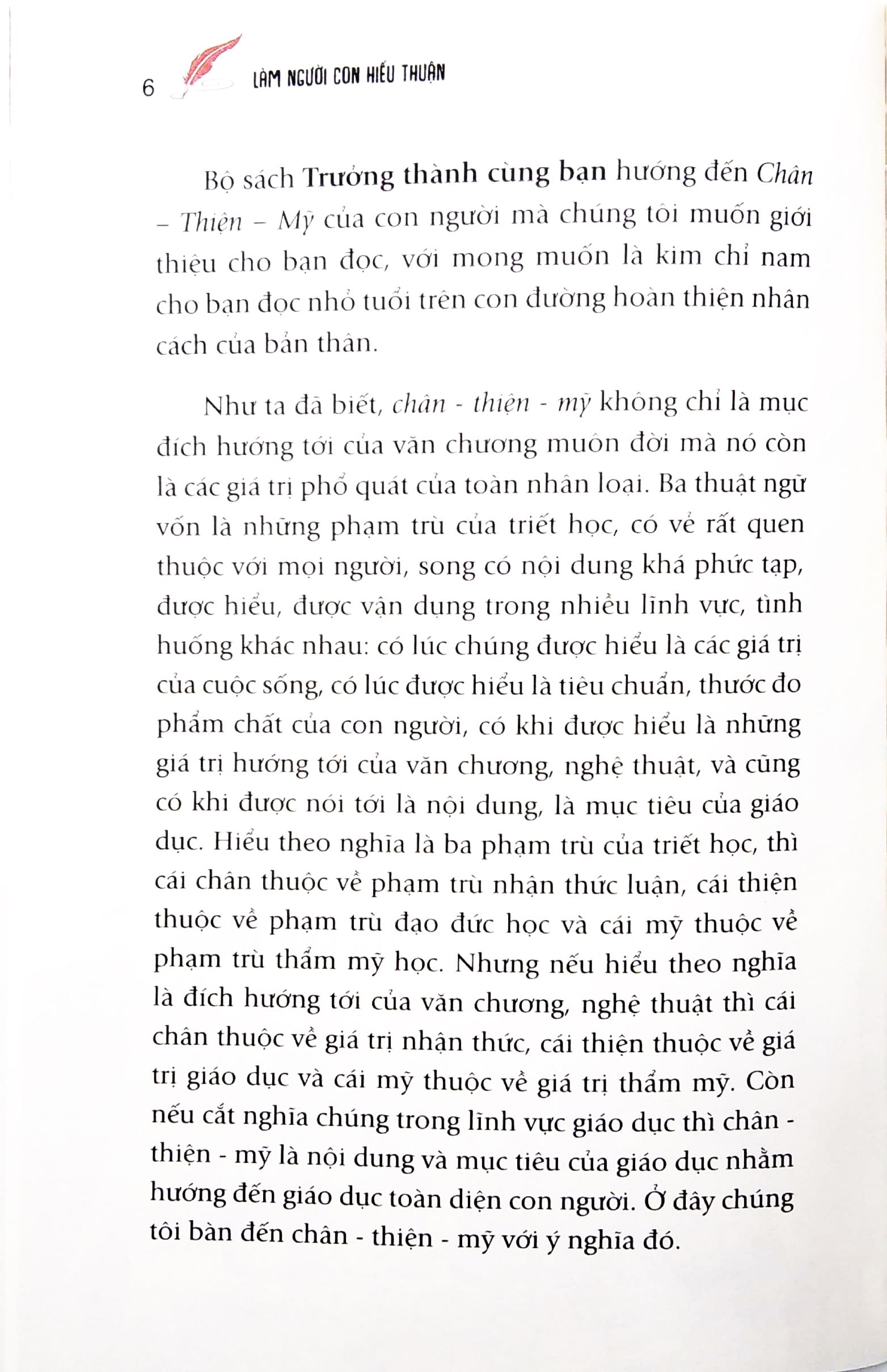 Trưởng Thành Cùng Bạn - Làm Người Con Hiếu Thuận