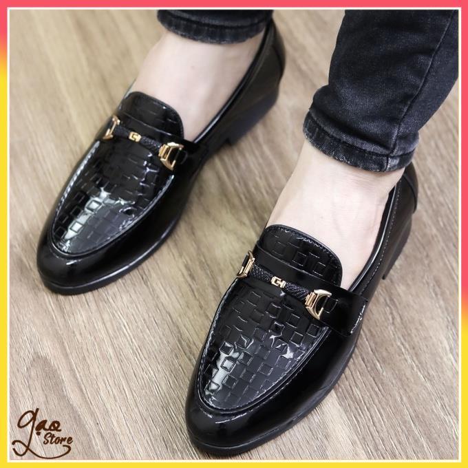Giày Lười Nam Da Bóng Đế Khâu Chắc Chắn - mã L157