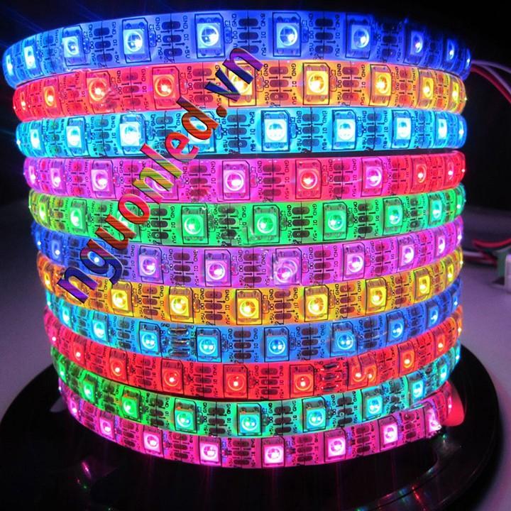 Đèn led dây dán 5m 5050 màu hồng