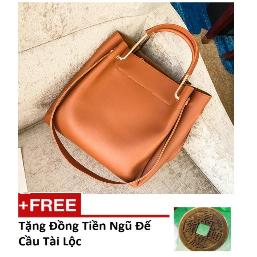 Túi xách nữ thời trang cao cấp Thành Long TLG 8222TU tặng xu tiền ngũ đễ cầu tài lộc M 229