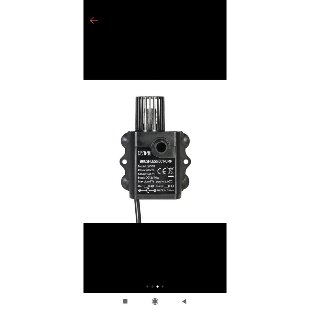 BƠM MINI 12V-10W ĐIỀU CHỈNH ĐƯỢC LƯU LƯỢNG- BƠM CHÌM KHÔNG CHỔI THAN - Phụ kiện cá cảnh - shopleo