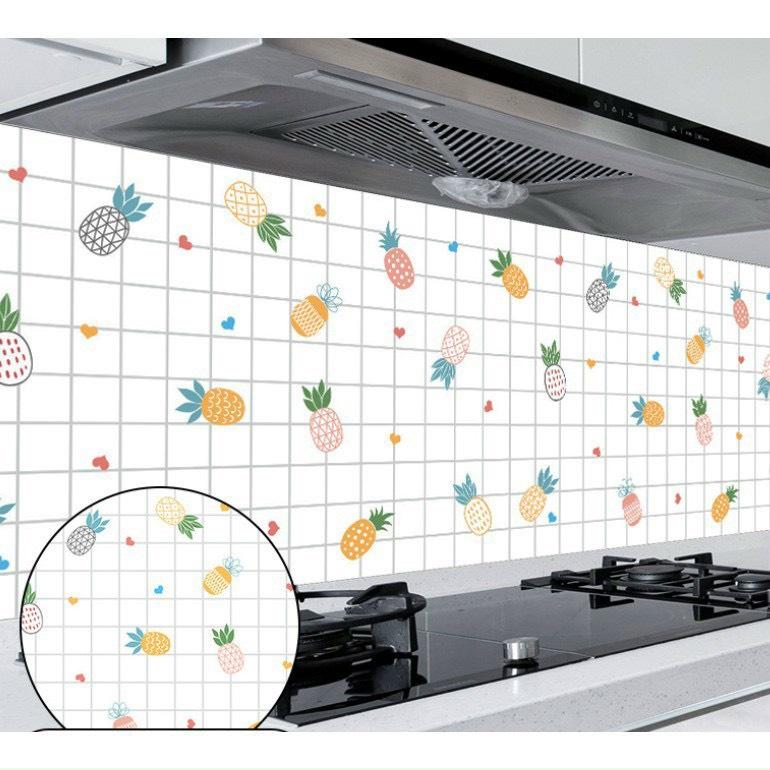 Giấy Dán Tường Bếp Cách Nhiệt Chống Dầu Mỡ, Chịu Nhiệt - Decal Dán Bếp