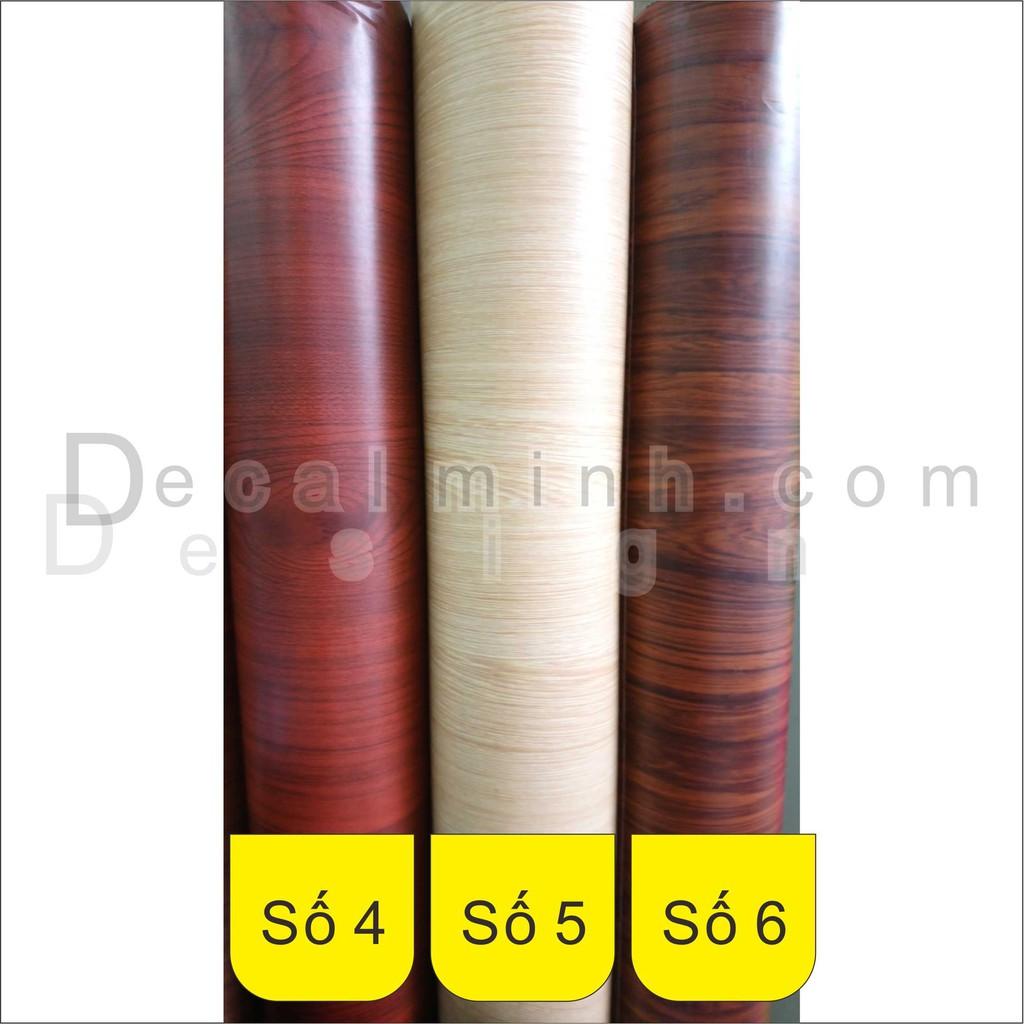 Vân gỗ Decal dán trang trí xe