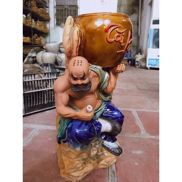 Chậu tượng Lỗ Trí Thâm say size đại