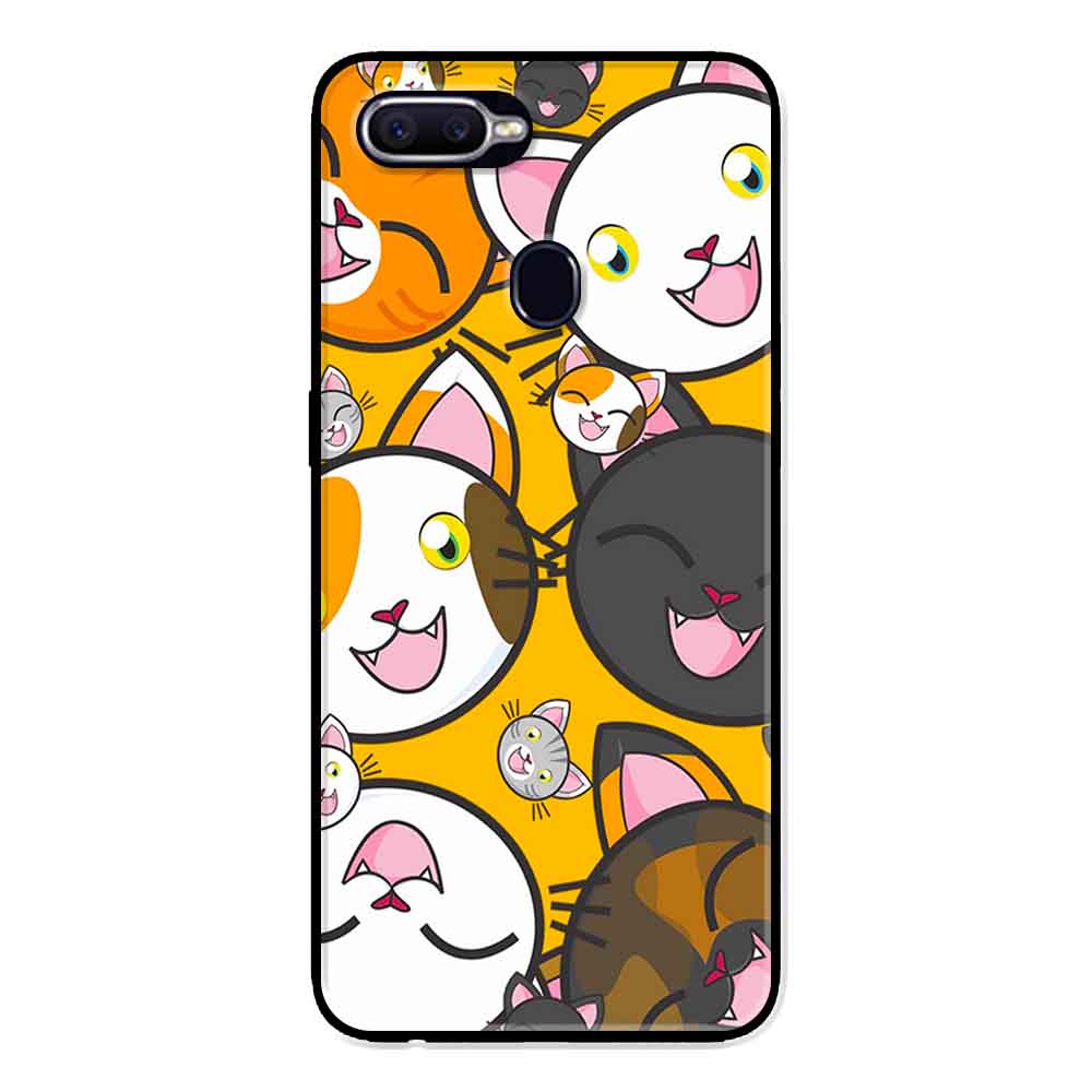 Ốp Lưng in cho Oppo A5s Mẫu Cặp Mèo Đáng Yêu - Hàng Chính Hãng