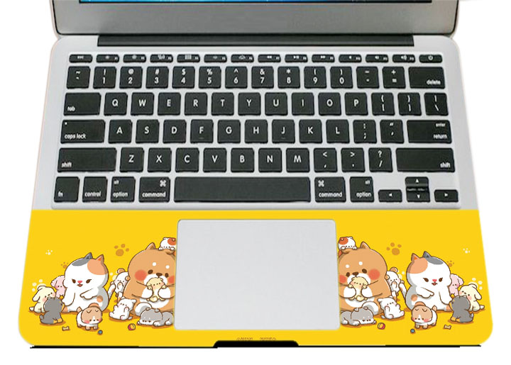 Miếng Dán Trang Trí Mặt Ngoài + Lót Tay Laptop Hoạt Hình LTHH - 689
