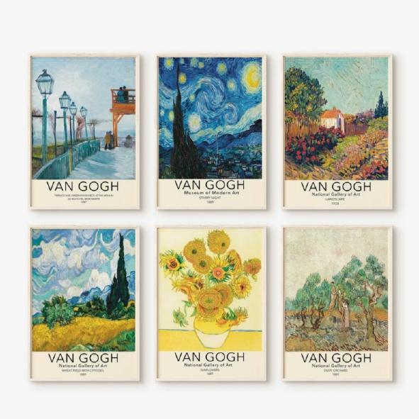 TRANH TREO TƯỜNG TRANG TRÍ DANH HỌA VAN GOGH