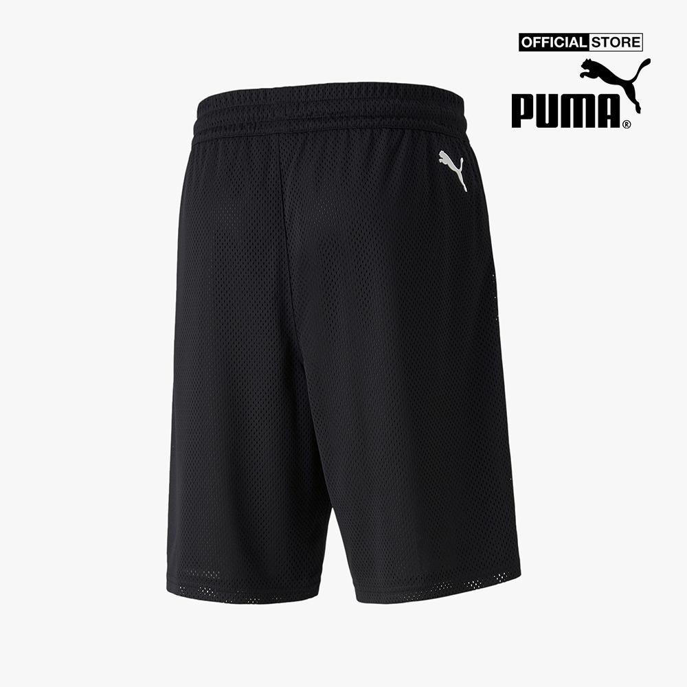 PUMA - Quần shorts thể thao nam Mesh Basketball Practice 532198