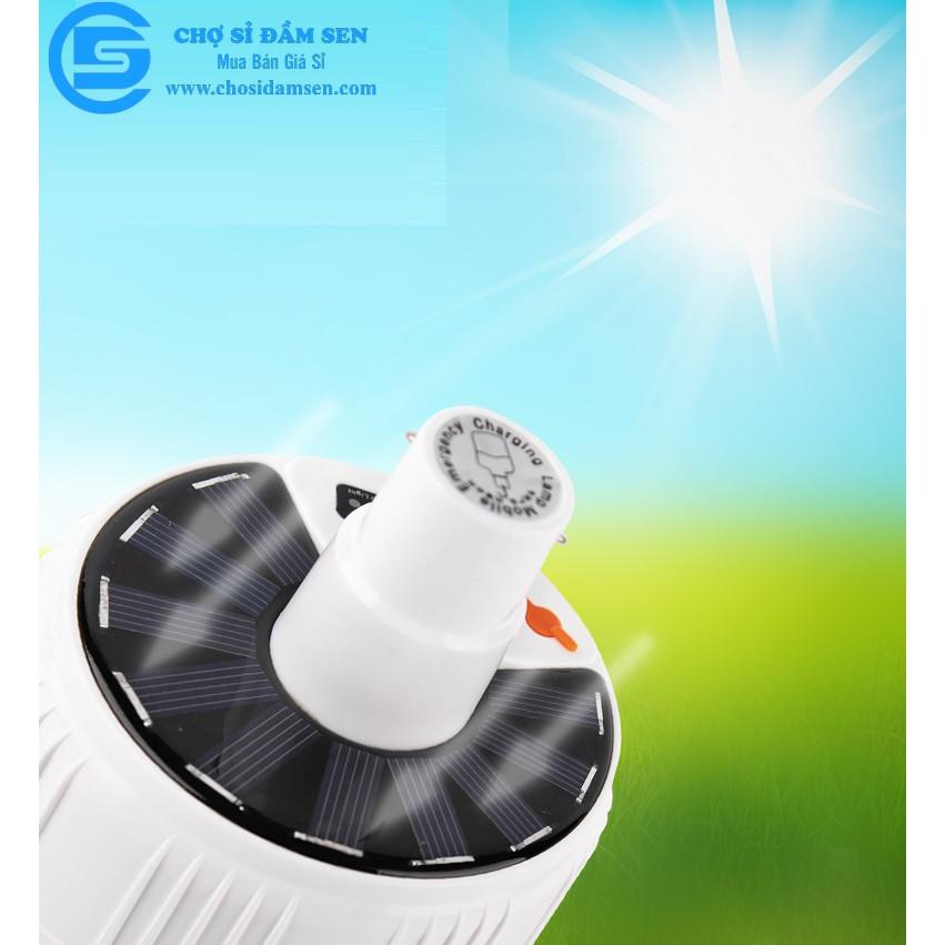 Đèn tích điện 100W 24 Led Sạc tích điện thông minh, đèn sạc năng lượng mặt trời