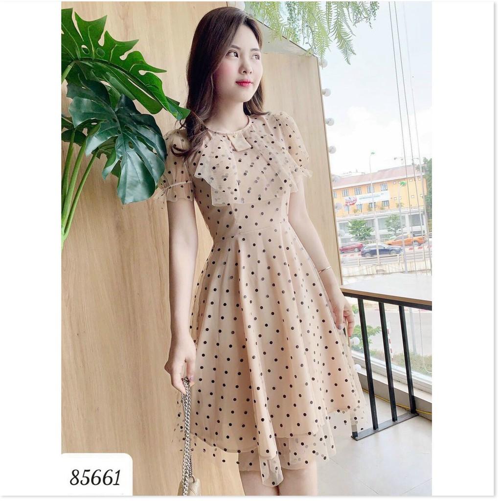 Đầm xoè lưới bi siêu sang tôn dáng cho các chị em THỜI TRANG LANO STORE