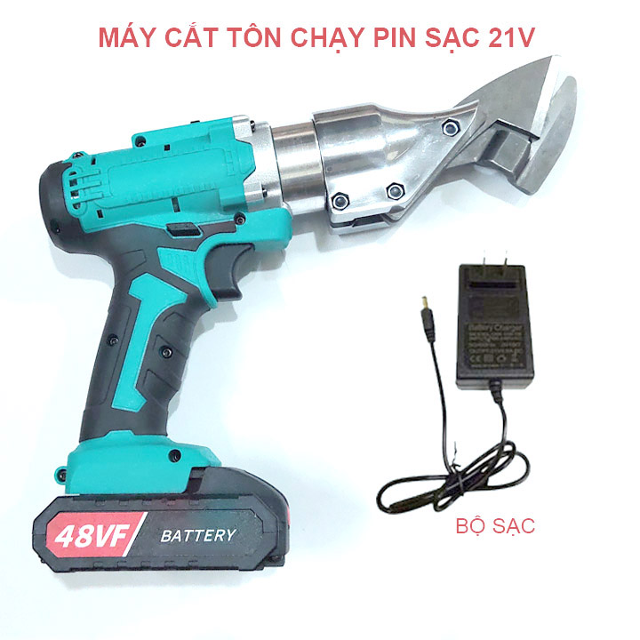 Máy cắt tôn đa năng dùng pin sạc 21V, chuyên cắt thép tấm-thép lưới-tấm nhôm-bìa-tấm nhựa đều được