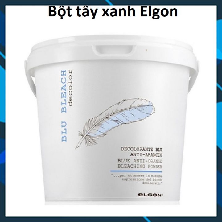 Bột tẩy màu tóc Elgon De-Color Extra Blue Bleach Tẩy Xanh New Italy 500g