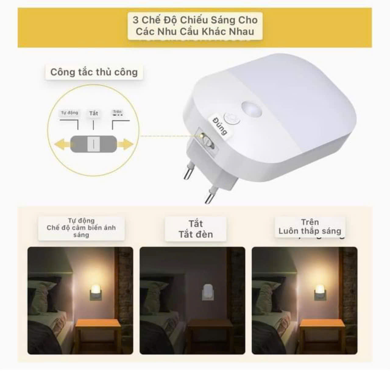 SET 2 ĐÈN NGỦ SURIGHT hàng chính hãng