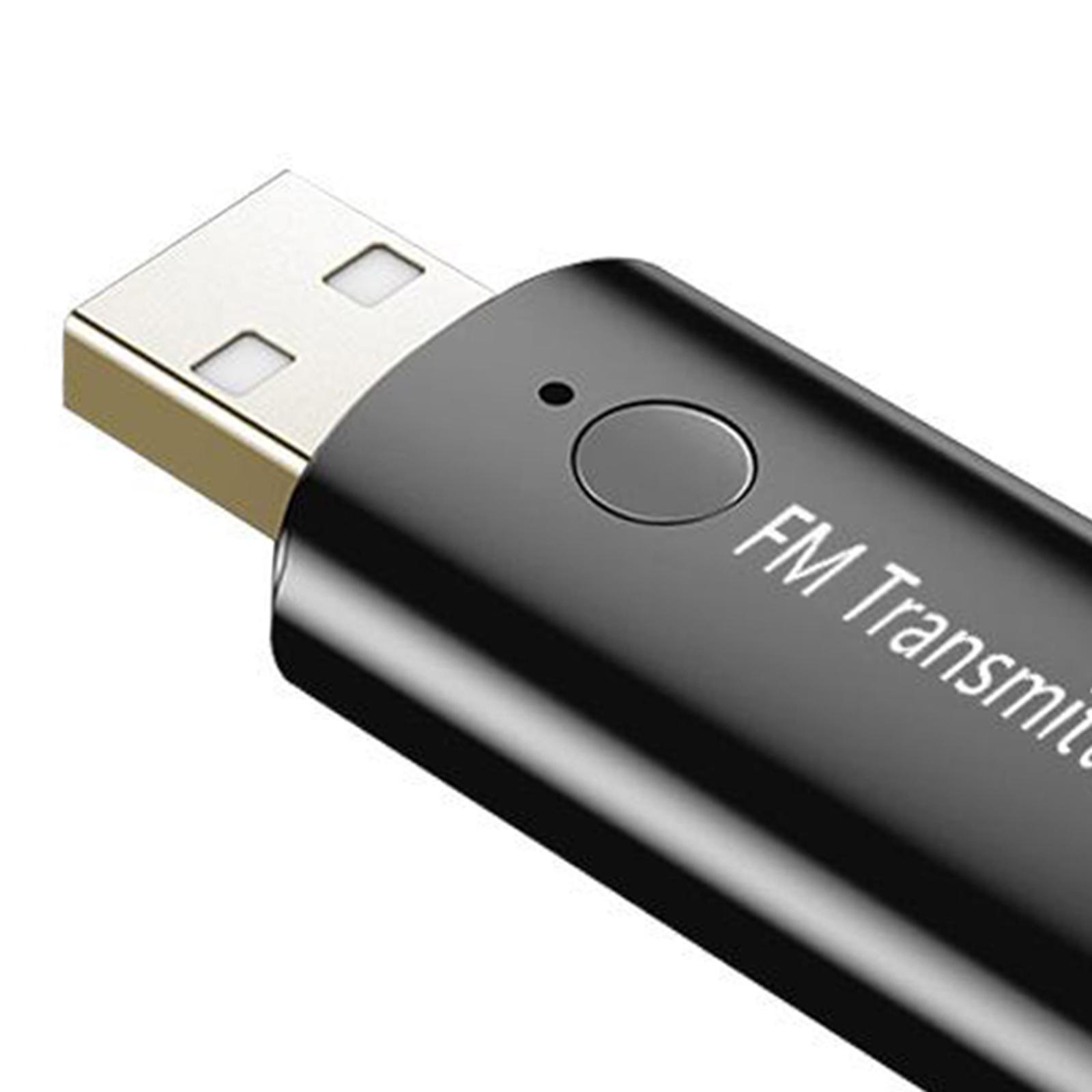 Bluetooth 5.0 Transmitter and Receiver FM 2-in-1 Low Latency Mini Wireless Audio Adapter AUX Adapter for TV Home Sound System Car Headphones Speakers