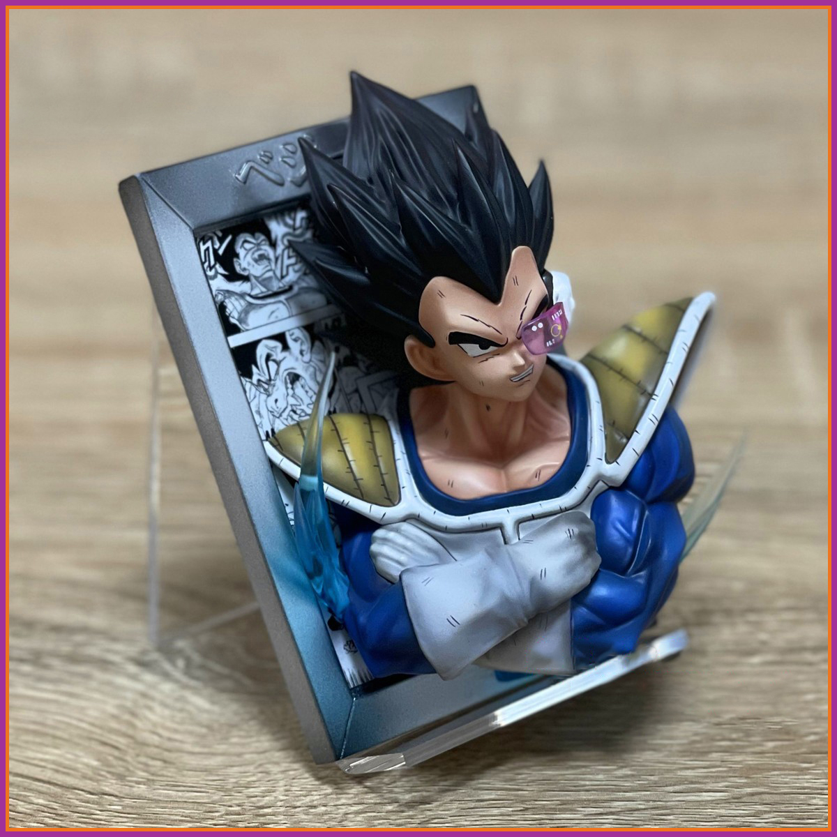Mô hình tranh 3d songoku vegeta hàng mới siêu nét