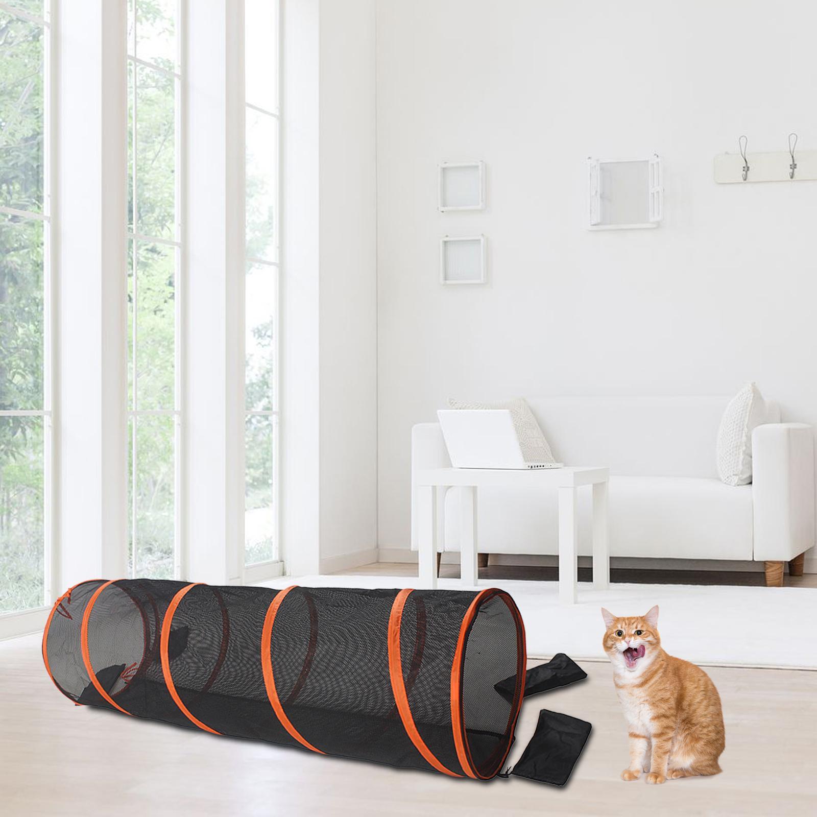 Cat Tunnel Collapsible Tube Hiding Cat Runway for Small Animals Kitten Puppy