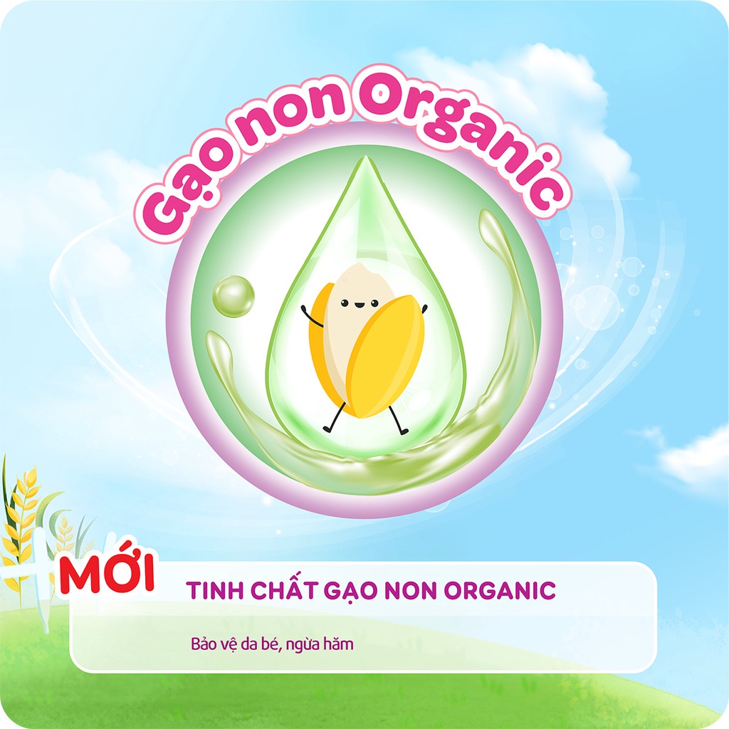 Tã/bỉm quần Bobby 3mm Mega Jumbo Gạo non Giảm nhiệt M112/L96/XL84/XXL76