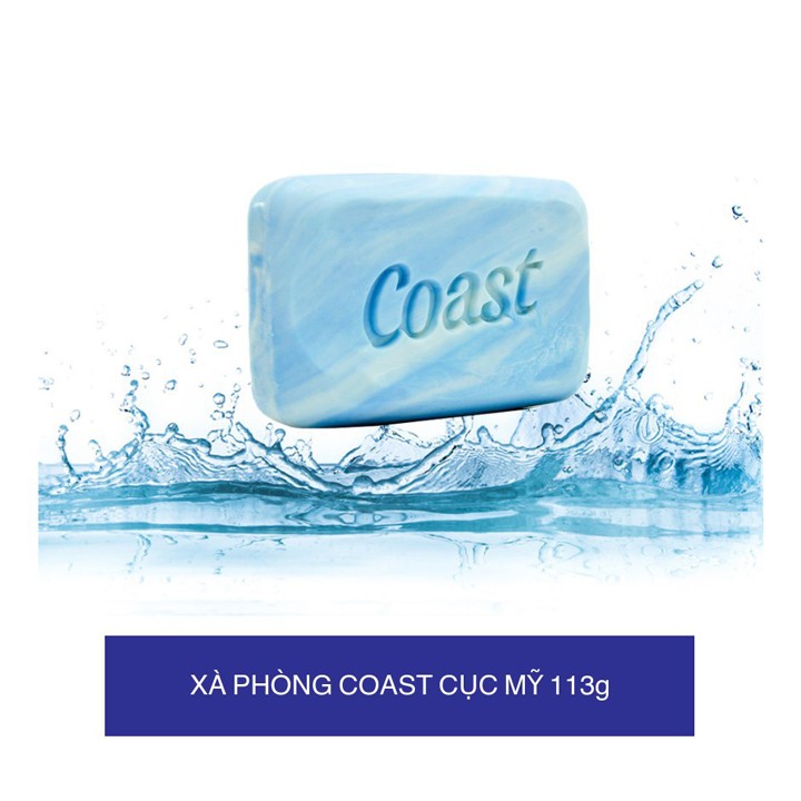 Xà phòng cục Coast Classic Scent Refreshing Deodorant Soap 113g làm sạch vi khuẩn và mùi thơm