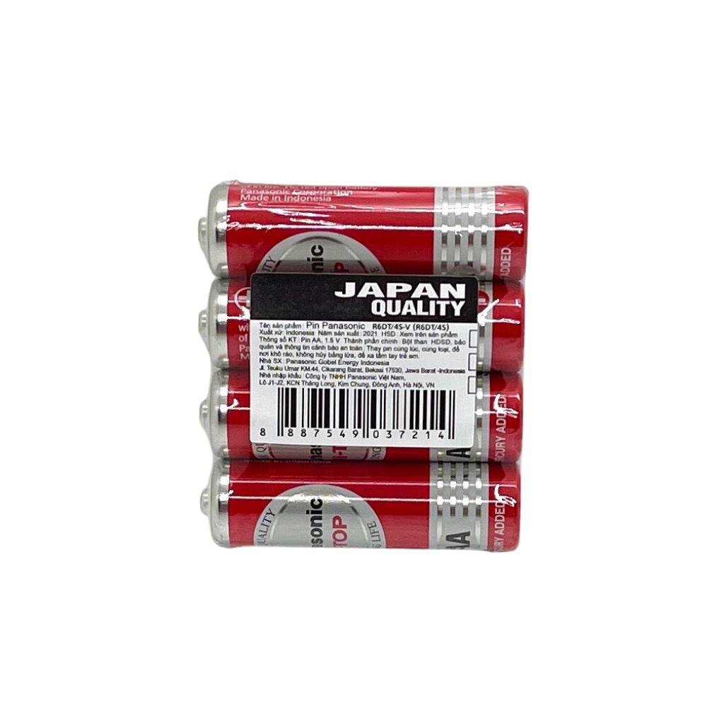 Bộ 8 Pin AA Panasonic 1,5V Không chì , Pin không chảy nước R6DT/4S - Hàng chính hãng