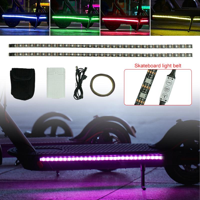 LED Dải đèn đèn pin cho Xiaomi M365 / M365 Pro Skateboard Skateboard Light Night Outdoor