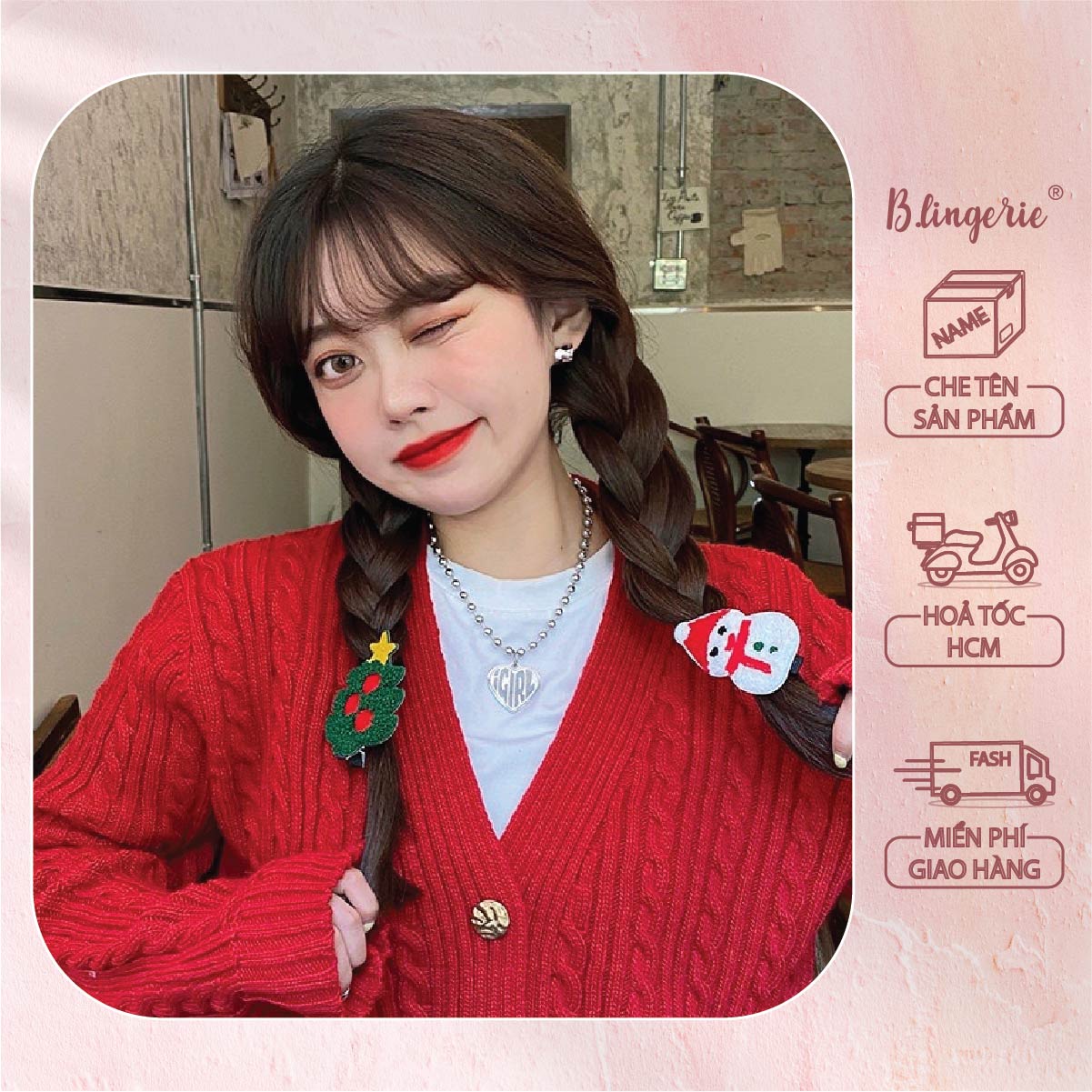 Kẹp Tóc Noel Đáng Yêu - B.Lingerie