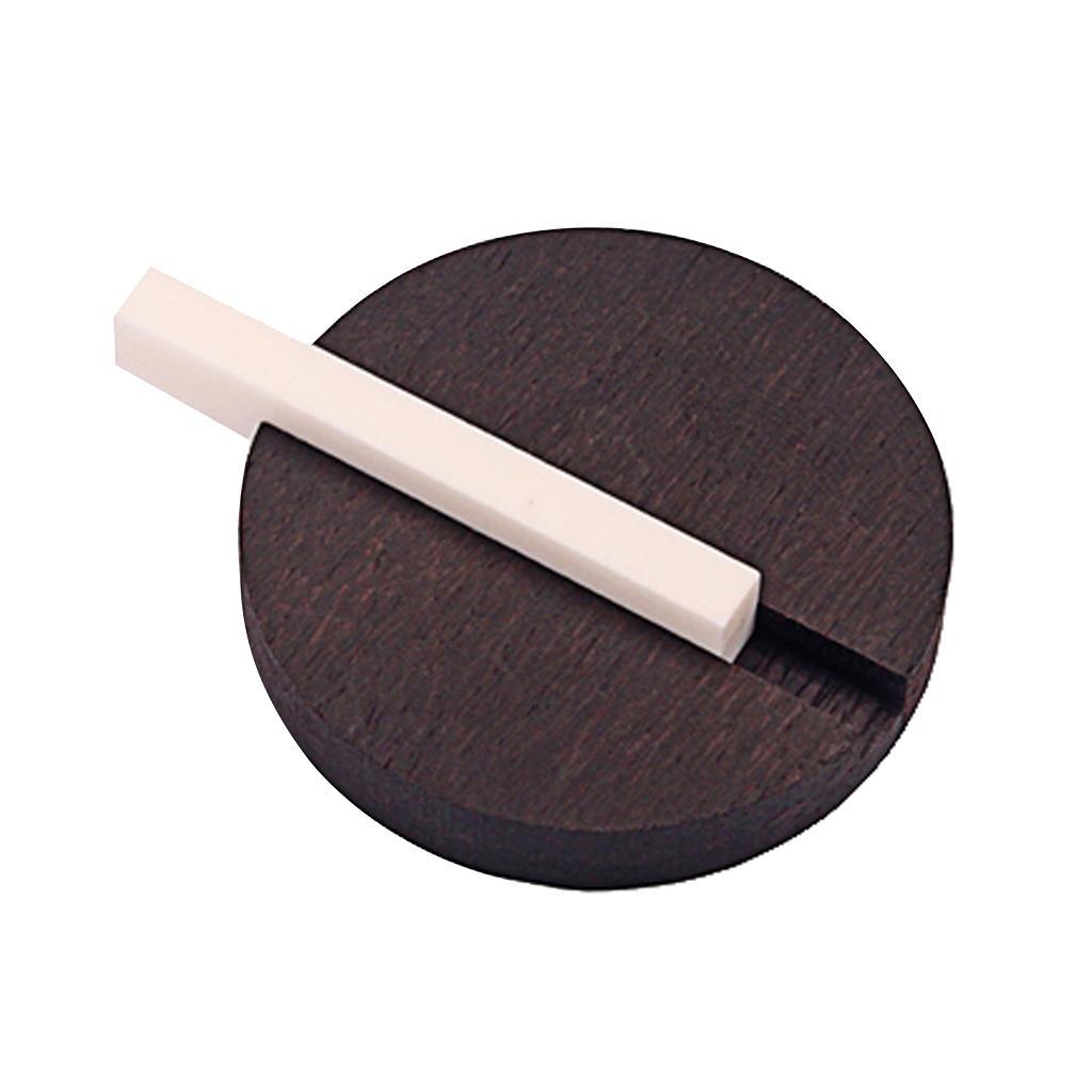 2-8pack Rosewood Bridge&Bone Saddle for 3 String Cigar Box Guitar Ukulele