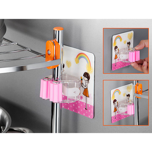 Giá để xoong chảo inox 5 tầng tiện dụng TẶNG KÈM MÓC DÍNH TƯỜNG TRONG SUỐT SIÊU