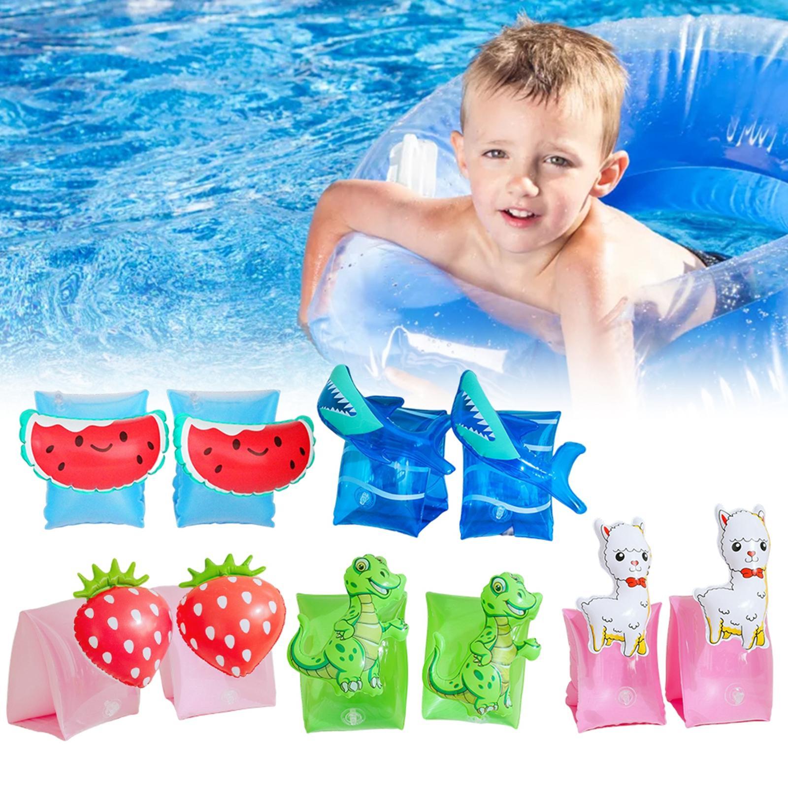 2x Inflatable Armbands for Kids Swim Sleeves Float Floats Child