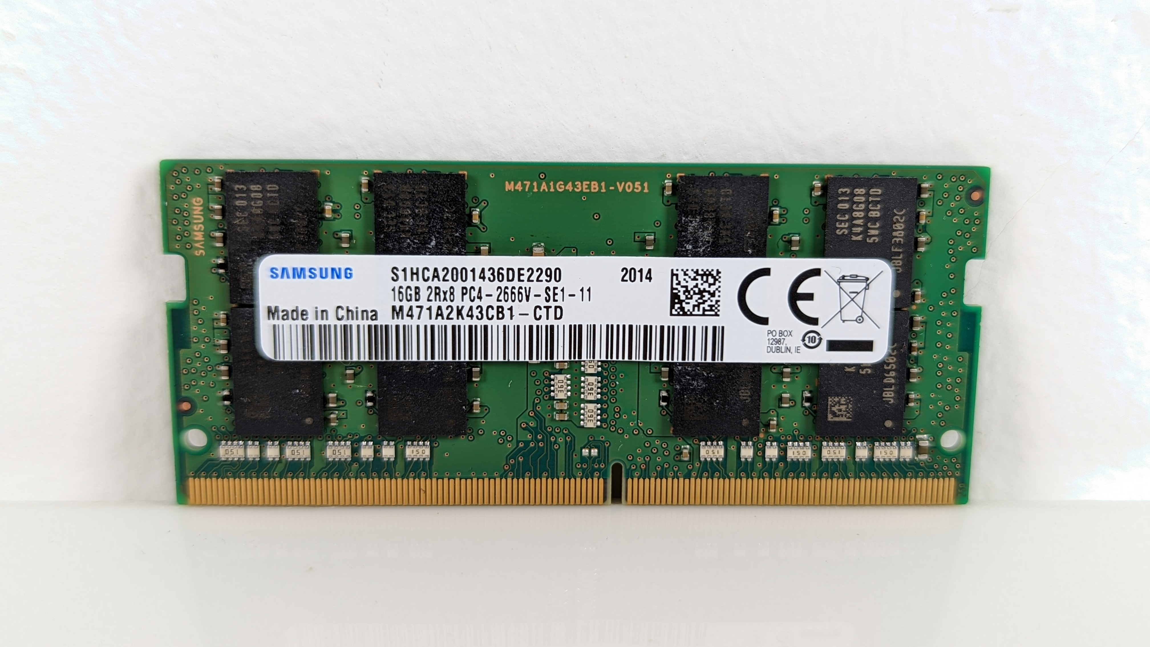 Ram Laptop Samsung 16GB Bus 2666 2Rx8 DDR4 - Hàng Nhập Khẩu