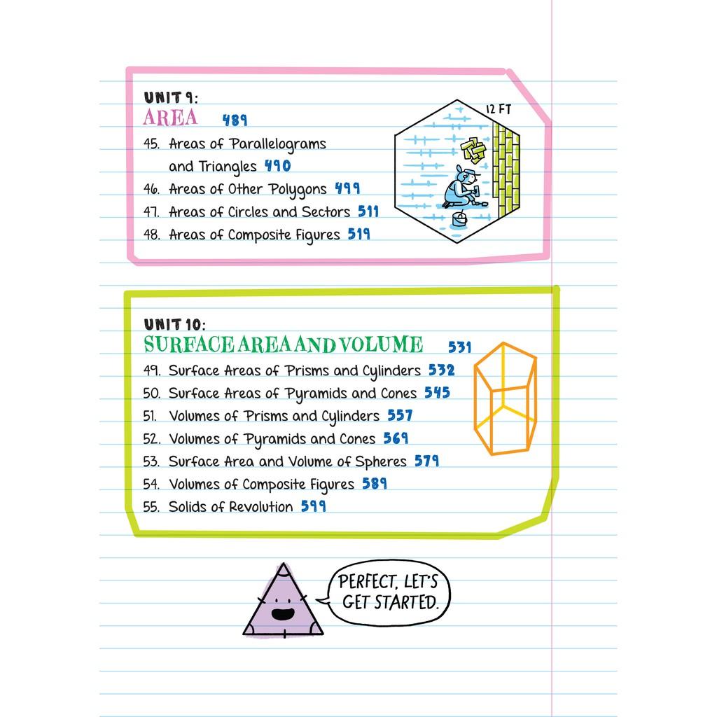 Sách Everything you need to ace geomistry and chemistry Sổ tay hình học, hóa học ( Bộ 2 cuốn, lớp 8 - lớp 12 ) )