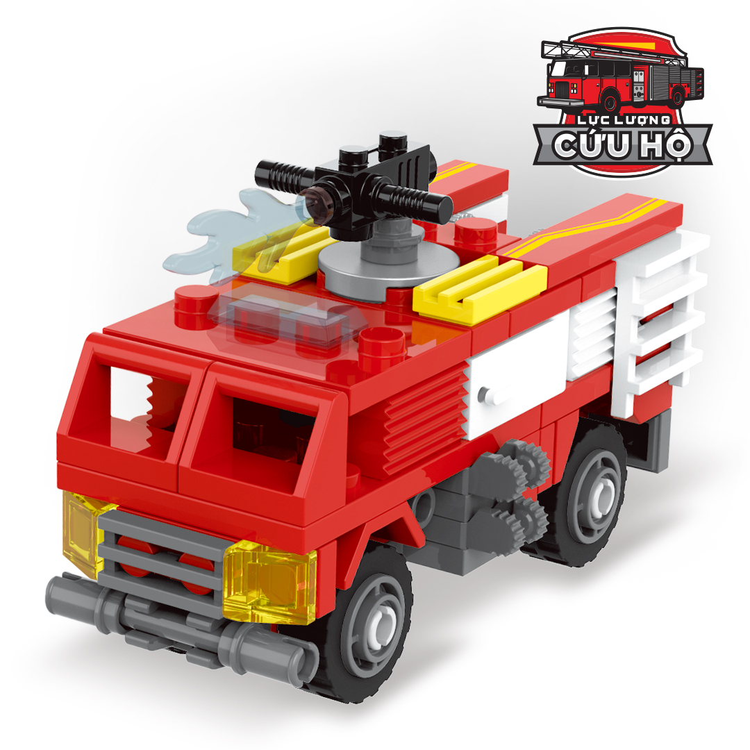 Đồ Chơi: Ghép Hình - Lực Lượng Cứu Hộ_ Xe Cứu Hỏa DK81183
