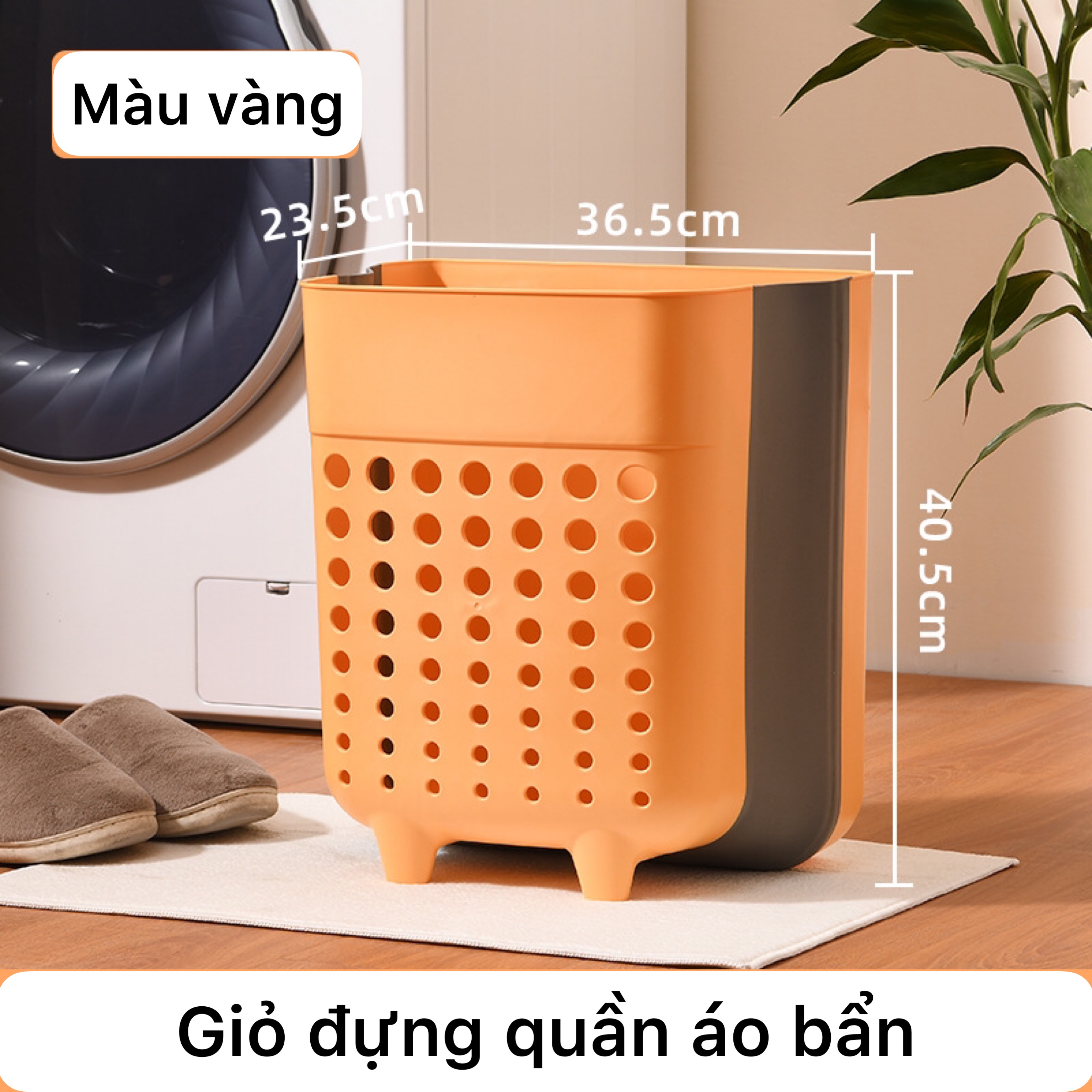 Giỏ đựng quần áo bẩn dơ , đồ giặt dán tường phong cách Bắc  Âu