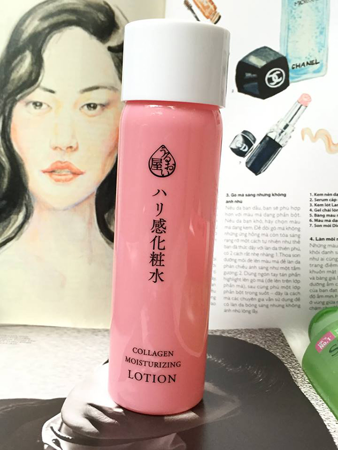 Nước hoa hồng Naris Collagen Moisturizing Lotion Nhật Bản 180ml tặng kèm móc khóa