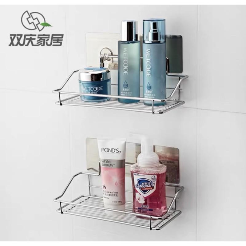 Kệ nhà bếp,kệ nhà tắm inox dính cường lực siêu chắc mã 5002