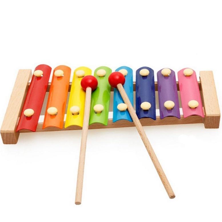 Đồ chơi gỗ cho bé gái bé trai đàn xylophone an toàn thông minh trí tuệ đồ chơi giáo dục