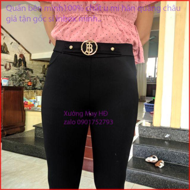 Quần Legging đính kiểu 100% chất umi hàn quảng châu ( size 40-69kg)