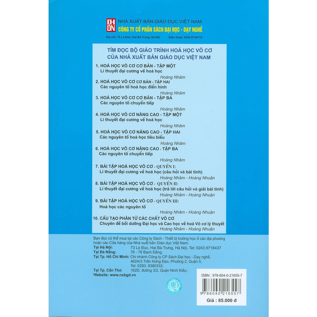 Cấu Tạo Phân Tử Các Chất Vô Cơ (Chuyên đề bồi dưỡng đại học và cao học về hóa vô cơ lý thuyết)