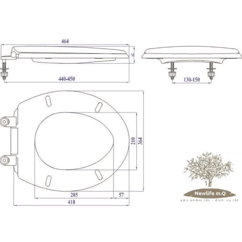 Nắp bồn cầu ASICO nhựa plastic, Phù hợp bới mọi loại bồn cầu .