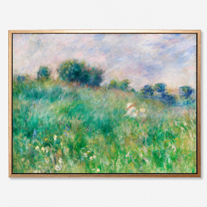 Meadow – Tranh in canvas trang trí treo tường danh hoạ Pierre-Auguste Renoir (60x80cm)