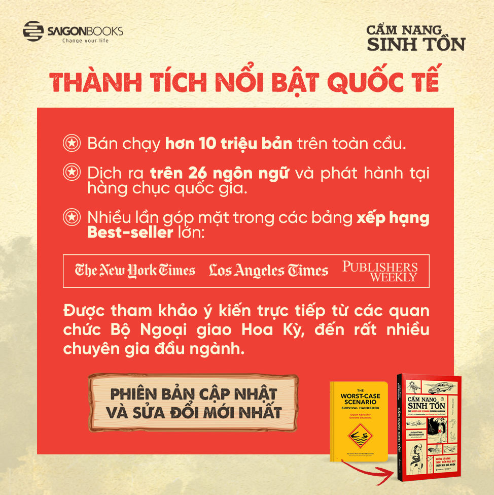 Sách - Cẩm Nang Sinh Tồn - Những Kỹ Năng Thoát Hiểm Cần Phải Biết Trước Khi Quá Muộn