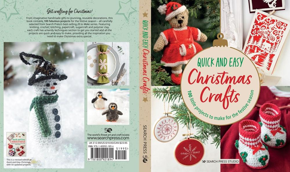 Sách - Quick and Easy Christmas Crafts - 100 Little Projects to Make for the Fe by Various (UK edition, Trade Paperback)