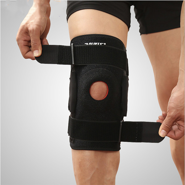 Hình ảnh Băng Nẹp Gối H5 Có Nẹp Nhôm Hỗ Trợ Sau Mổ Dây Chằng Chéo Knee Pad Chính Hãng Aolikes (1 Chiếc)