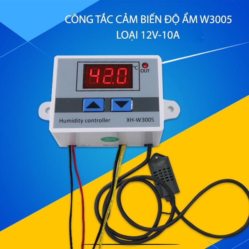 CÔNG TẮC CẢM BIẾN ĐỘ ẨM W3005-10A VỚI ĐẦU CẢM BIẾN ĐỘ ẨM RỜI