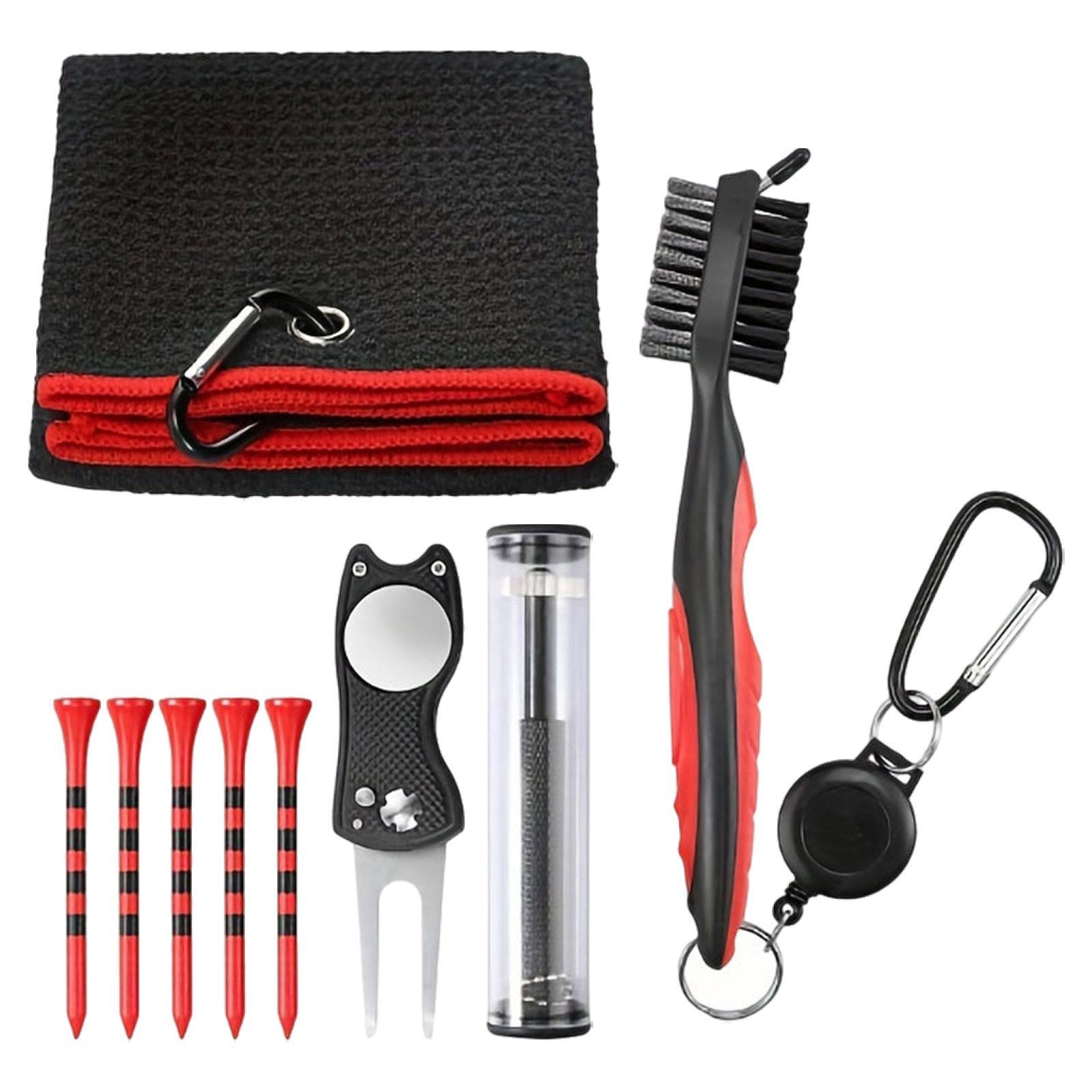 5 in 1 Golf Club Cleaning Portable for Golf Irons Golfer Gift Golf Towel