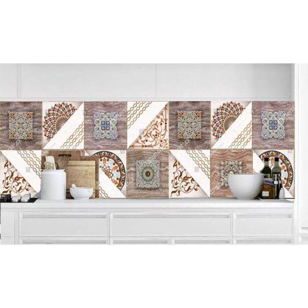Decal gạch bông dán bếp - có sẵn keo GBK05