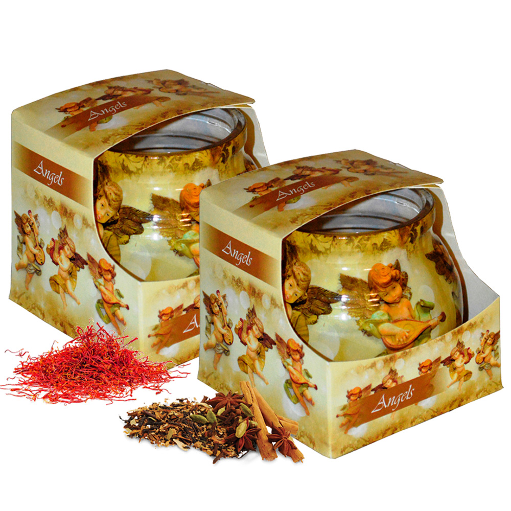 Combo 2 ly nến thơm tinh dầu Admit Angels 85g - hương thảo mộc, nến trang trí, thơm phòng, thư giãn, khử mùi