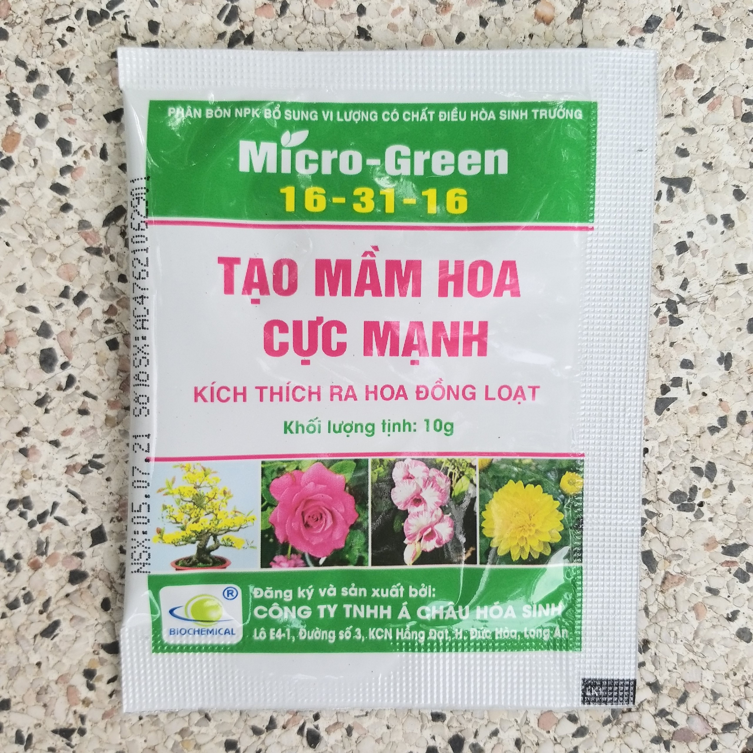 [COMBO 2 GÓI] Phân Bón Hoa, Chế Phẩm Kích Thích Ra Hoa Tạo Mầm Hoa Cực Mạnh Micro Green 16-31-16